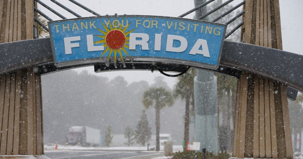 Tormenta invernal entierra Florida, Texas, Luisiana y Alabama, rompiendo récords de nevadas de 140 años