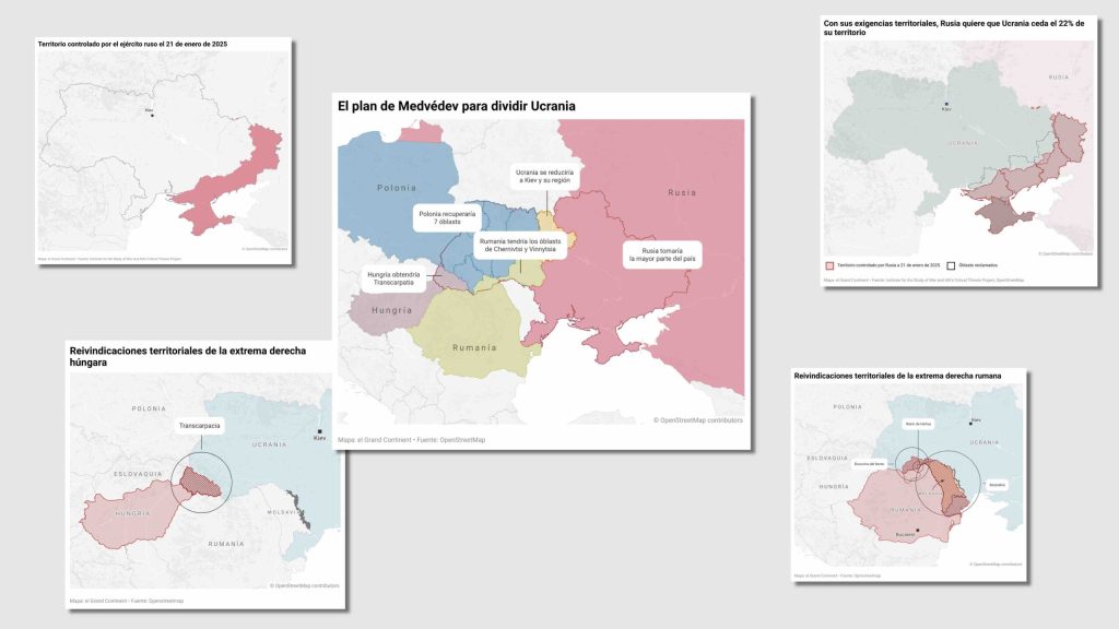 Trump, Putin, Zelensky: planes para rediseñar el mapa de Ucrania después de la guerra